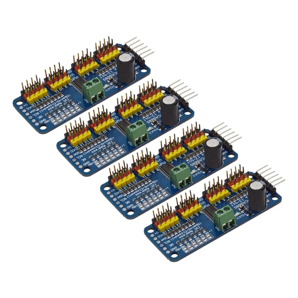 Modulo PCA9685 per Progetti Arduino, Controller I2C per Motori, Come da Immagine, Compatibile 5V e 3.3V MCU
