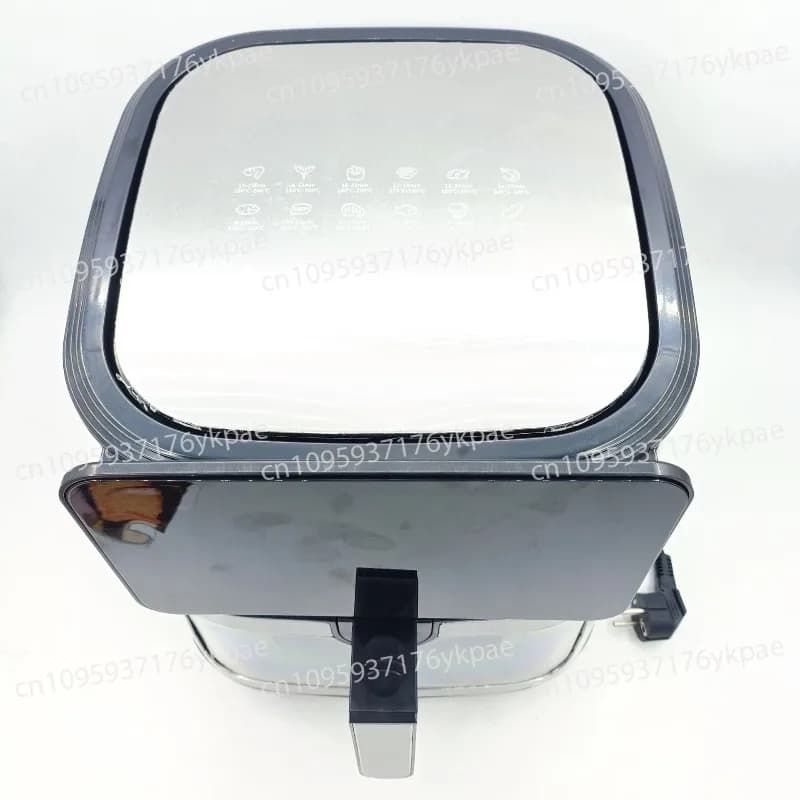 Friggitrice ad Aria 12.5L in Acciaio Inox con Touch Screen, Doppio Tubo Riscaldante Superiore e Inferiore, Alta Efficienza per Uso Domestico