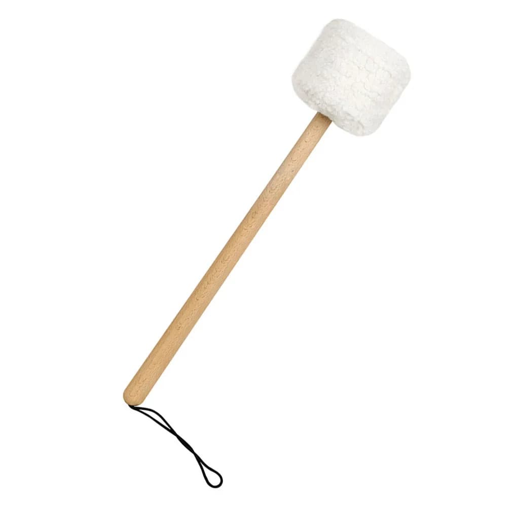 Singing Bowl Mallet Handmade from Sturdy Beech Wood Soft Fleece Covered Tibetan Design for Sound Healing Gong Drum Meditation
