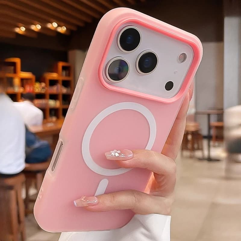 Luxury 2 IN 1 Magnetic Shock Absorber for iPhone 17 Pro Max Air 16 15 14 Plus 13 12 11 Magsafe Silicone Liquid Shock Cover