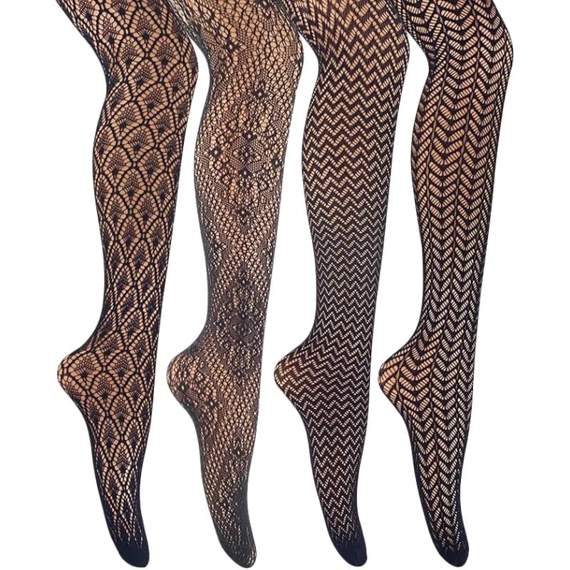 DOIAESKV plus Size Donna Bodystocking Lingerie erotica sexy Collant Calze per il corpo di grandi dimensioni Collant Biancheria intima femminile