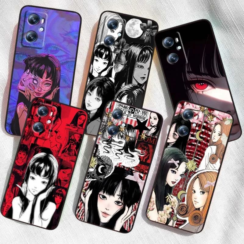 T-Tomies K-Kawakamsis Anime per OPPO Reno 5 6 7 A96 A40 A58 Realme GT A74 Neo2 A78 Find X5 X3 X7 X8 Custodia Nera per Telefono