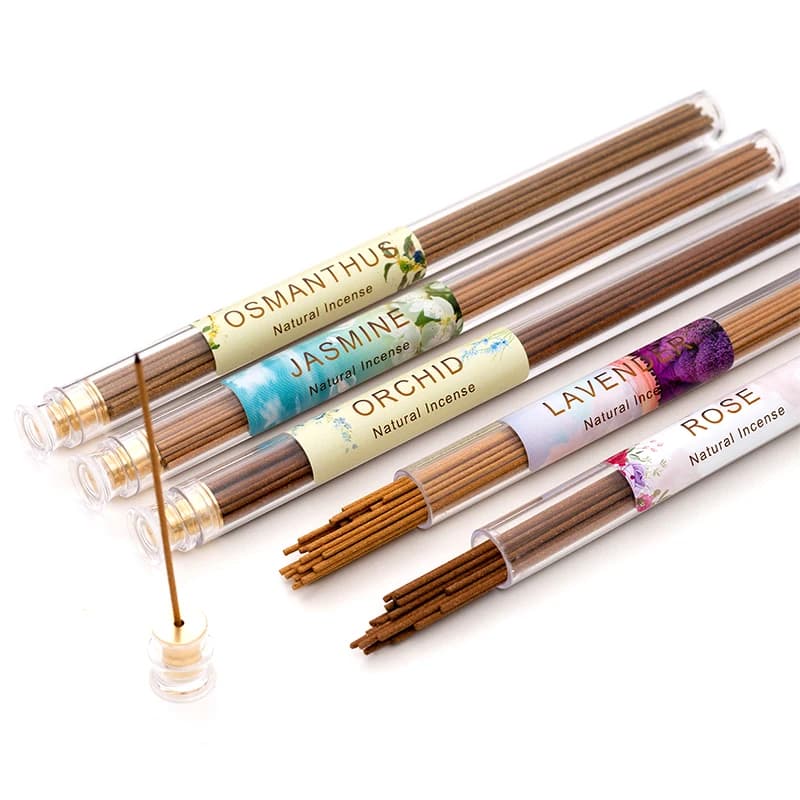 PINNY-Inenso in stick di fiori naturali con supporto, rosa, gelsomino, lavanda, osmanto, magnolia, aroma, fragranza per ambienti, 10 g