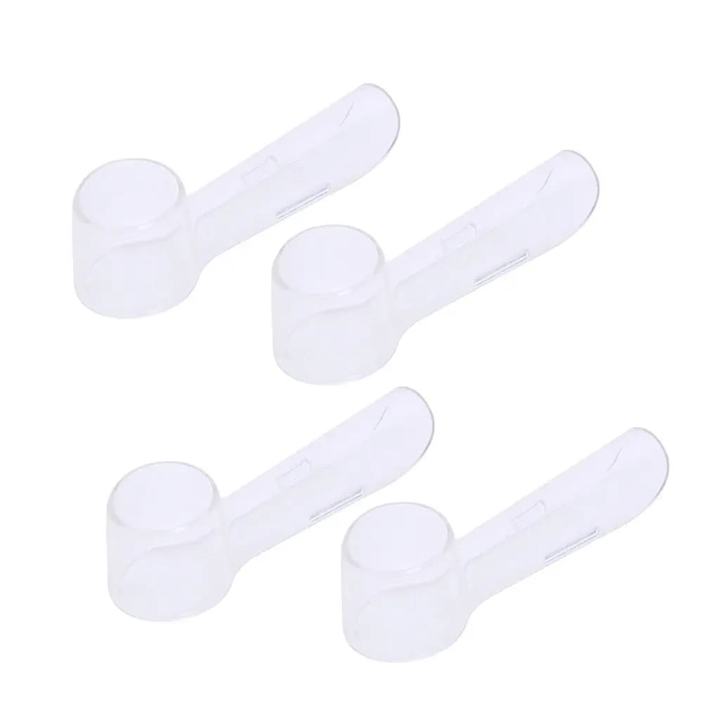 8 Pieces Protective Covers for Electric Brushes, Reusable, Easy to Clean, Travel and Store Hygiene (for Round Brushes)