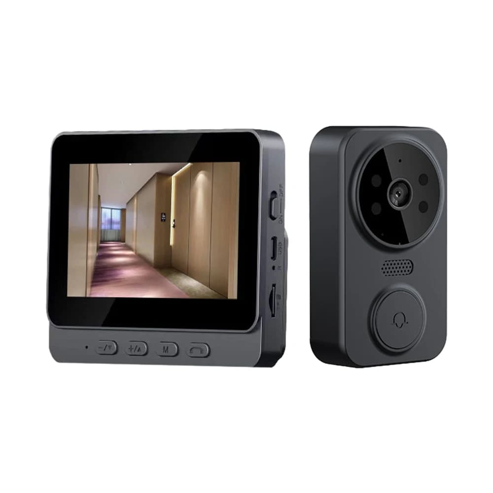 Campanello con schermo IPS da 4,3 pollici Campanello citofono visivo wireless 2.4G Monitoraggio video intelligente senza fili Campanello intelligente bidirezionale