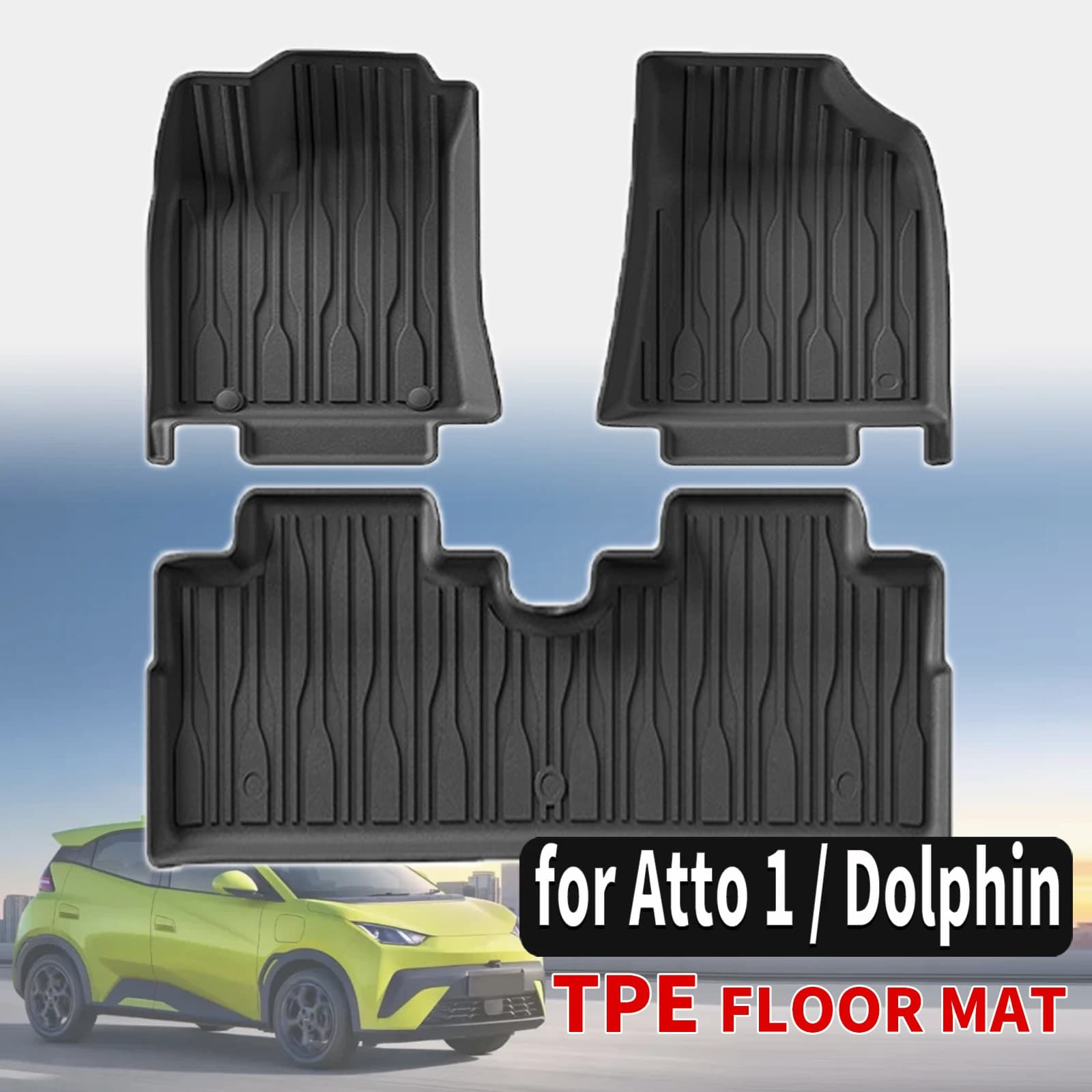 Tappetini 3D Maxpider Style in TPE per tutte le stagioni per BYD Dolphin Surf, Dolphin Mini, ATTO 1, Seagull 2026 2027