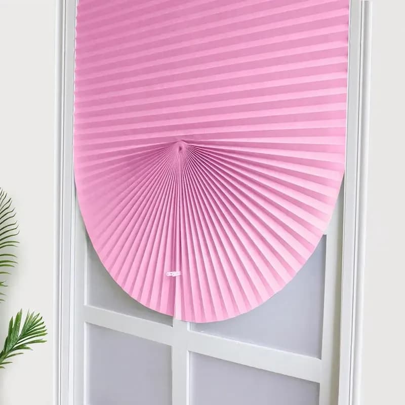 1Pc Shades Self-adhesive Half Windows Nonwoven Folding Curtain Bathroom Balcony Living Room Balcony Curtains Pleated Blinds Roller Blinds