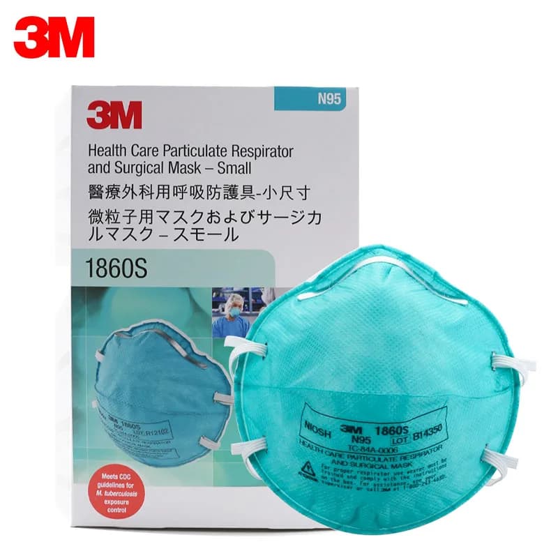 Maschera N95 per bambini 3M Maschera protettiva montata sulla testa 1860S per prevenire l'influenza Goccioline Particelle Foschia