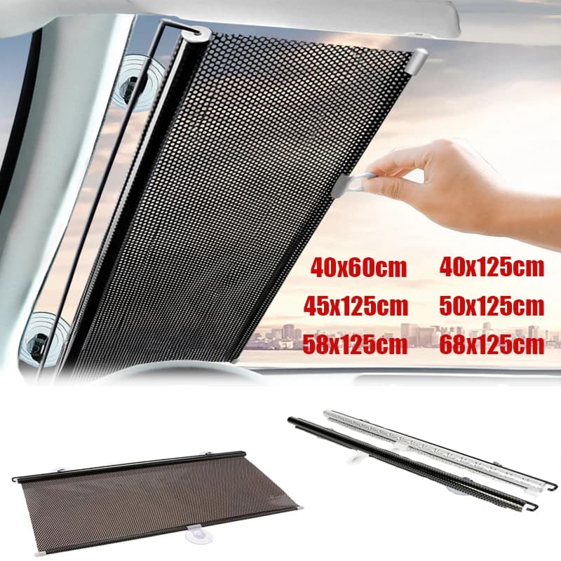 Parabrezza per Auto parasole elasticizzato tipo retrattile foglio di alluminio riflessione Anti UV parasole estate Auto accessori esterni