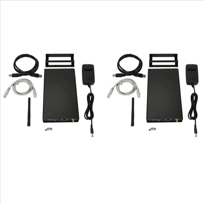 A46U 2X Blueendless Rj45 Custodia per disco rigido esterno Nas Antenna Wifi Wireless Wifi Sata Usb 3.0 Hdd 3.5 Hdd Caddy (spina americana)