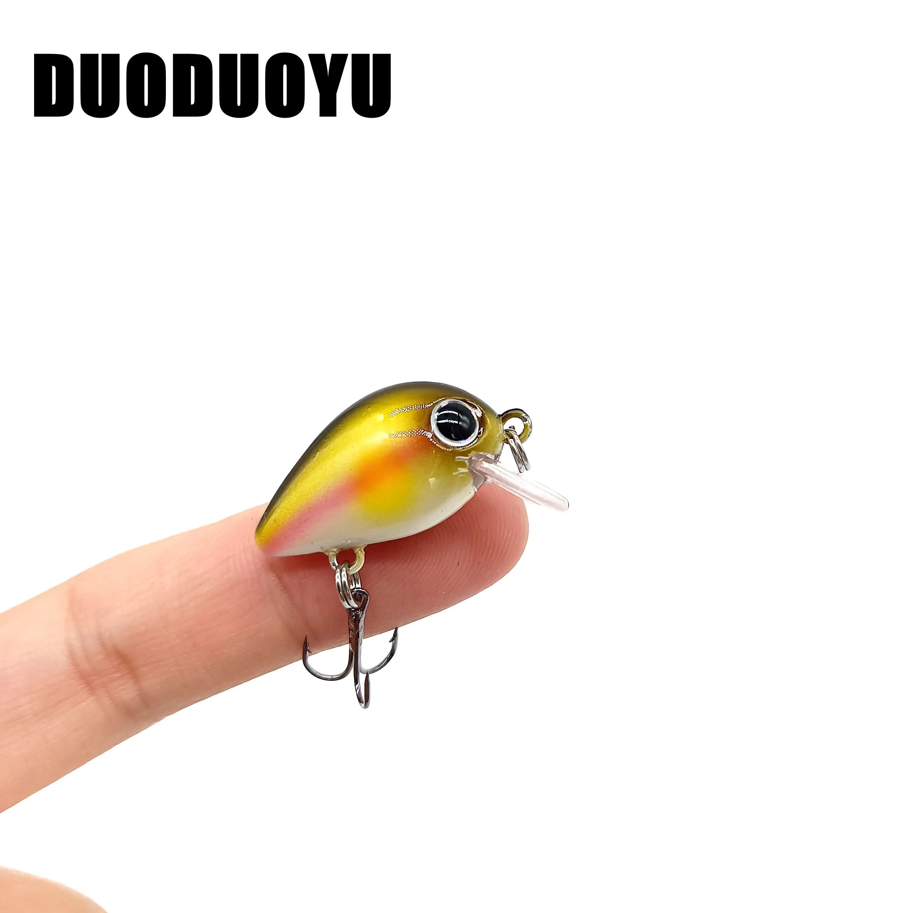DUODUOYU 1 pz Mini esche da pesca di pesce 1.9g/25mm affondamento 0.2-1.5m di lunghezza Casting Crankbaits Minnow esca artificiale attrezzatura da pesca