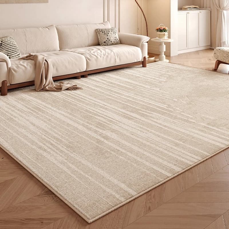 Tappeto Grande in Stile Crema per Arredamento Camera da Letto, Tappetino Spesso e Morbido per Salotto, Tappeto Soffice per Studio, Tappeti di Lusso Leggero per Soggiorno