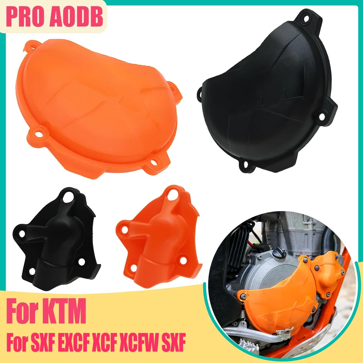 For KTM 2011 2012-2016 Moto SXF EXCF SIX DAYS XCF XCFW SXF 250 350 Dirt Bike Engine Clutch Guard Water Pump Cover FREERIDE