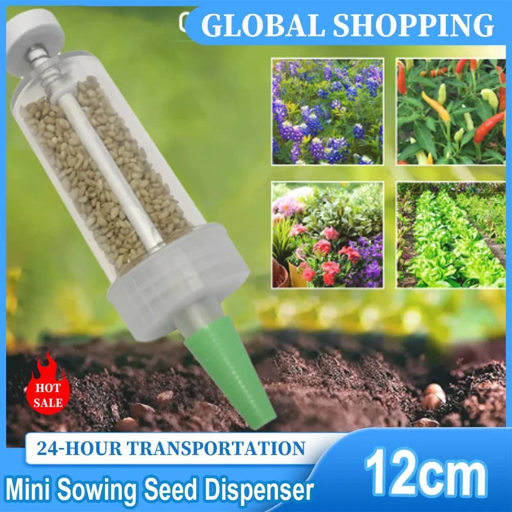 Mini distributore di semi per semina Spalmatore manuale per semi Fioriera per semi portatile Impostazioni dello strumento Seminatrice manuale con