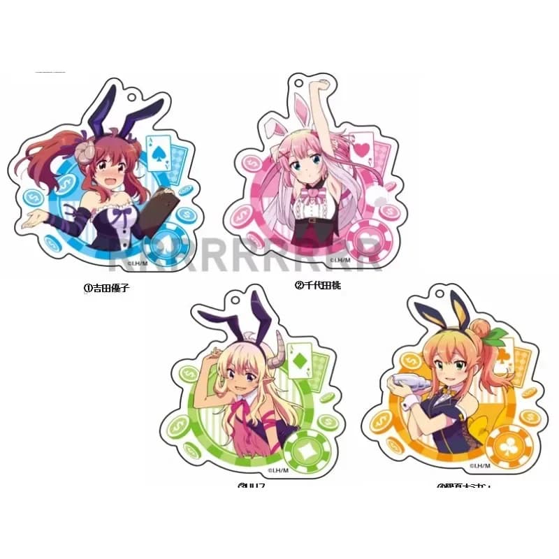 Gioco Hinatsuki Mikan Yoshida Yuko Chiyoda Momo Lilith Portachiavi Bambola Anime Acrilico Portachiavi Ciondolo per Regalo