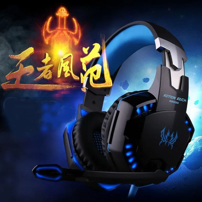 Cuffie Indra G2000 per Laptop e Computer Desktop, Cuffie da Gaming e Musica con Subwoofer e Microfono, Auricolari Bluetooth CF