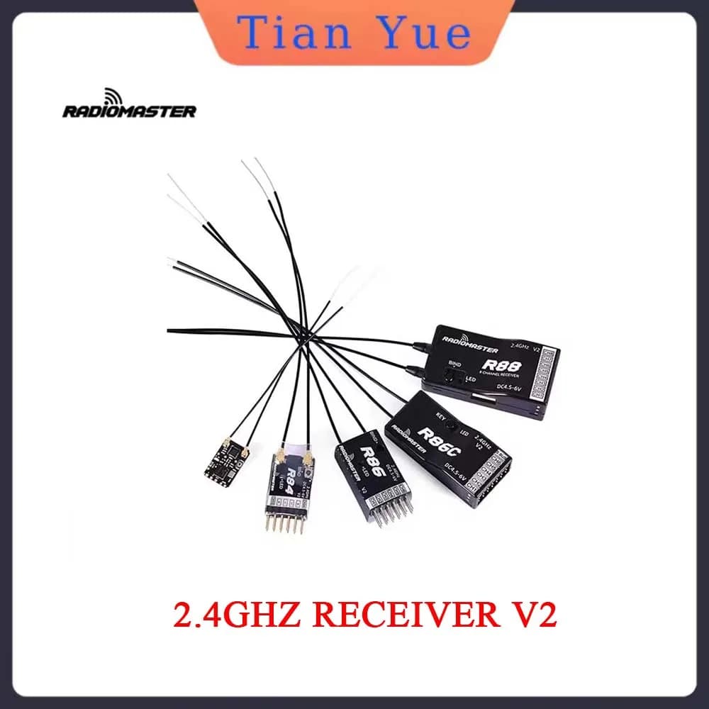 Radiomaster R81 R86 R86C R88 V2 Receiver 4CH 6CH 8CH 16CH for FRSKY D8 D16 TX16S SE RC FPV drones Accurate Parts