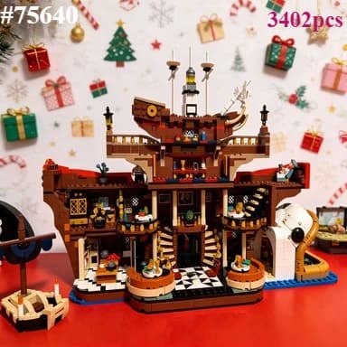 Set di Costruzioni Ristorante sul Mare 75640 Compatibile con Particelle Lego, Adatto per Regali di Natale, 3402 Pezzi