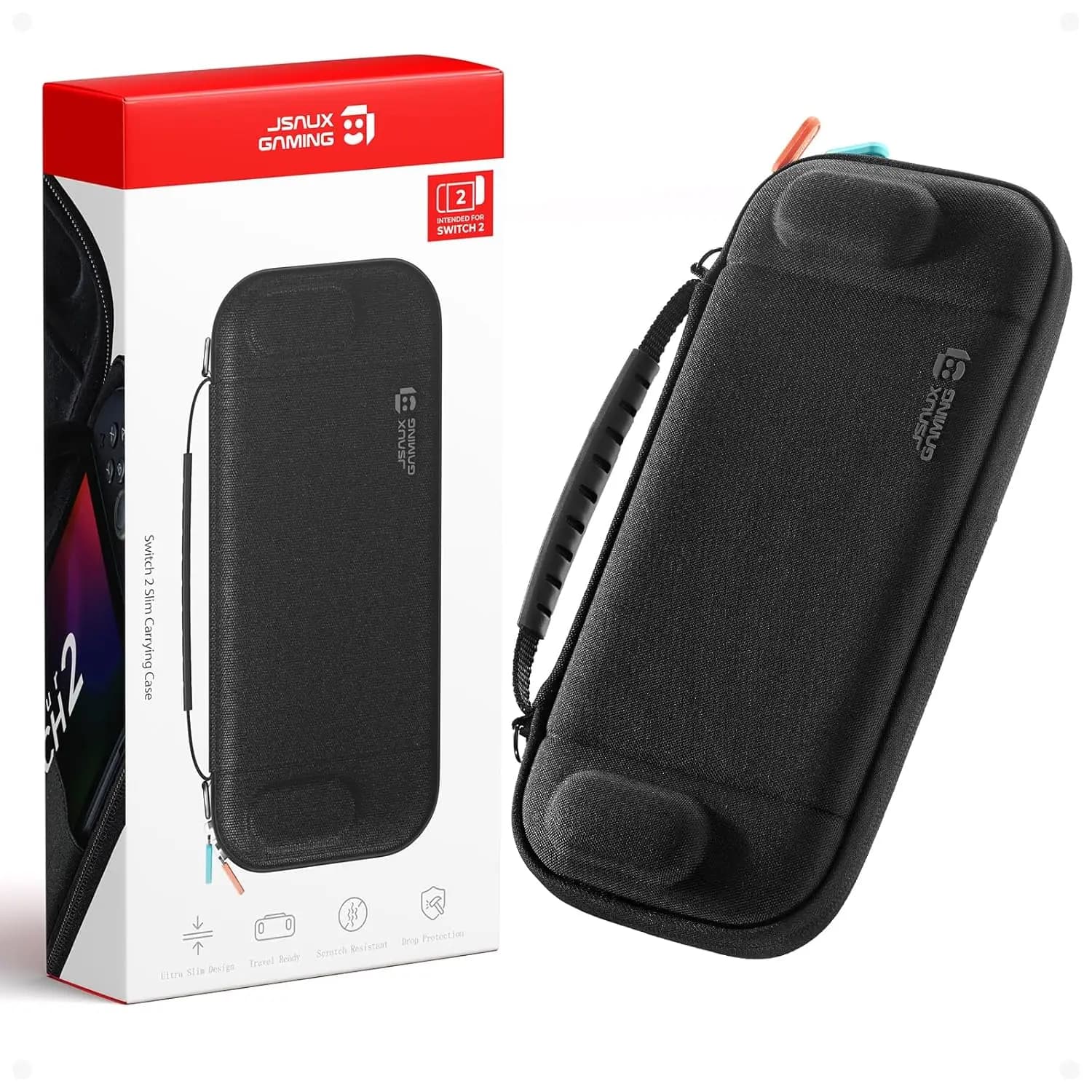 Custodia Sottile per Nintendo Switch 2 (2025), Custodia Protettiva Rigida con 12 Slot per Schede di Gioco, Custodia Portatile, BG0133