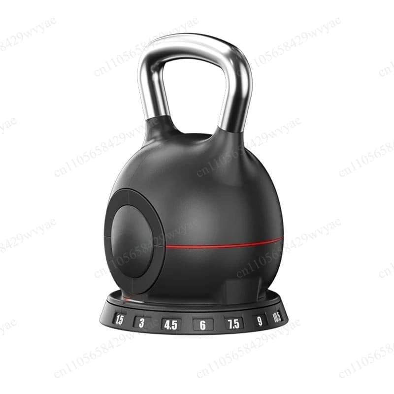 Adjustable Kettlebell with 7 Weight Settings, 10kg/23LBS, Home Strength Training Weight Equipment