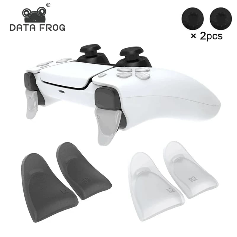 DATA FROG L2 R2 Trigger Extender per controller PS5 con copritasto D-pad Pulsanti estesi Accessori per gamepad personalizzati