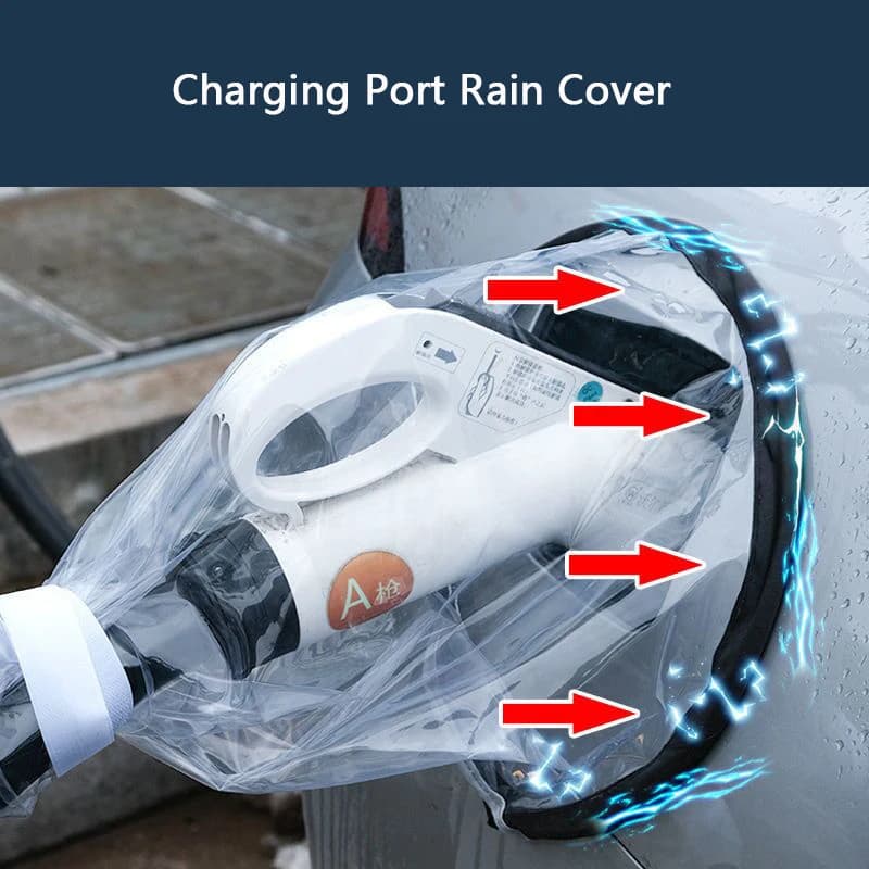 New update side charging door for electric car rain cover transparent cover for battery charger waterproof charging accessories