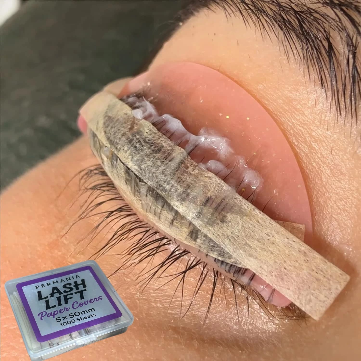 Eyelash Lifting Rod 1000 Pieces Shoe Lifting Shields Korean Disposable Plates for Lifting and Setting Eyelashes Paper Tool for Permanent Cover