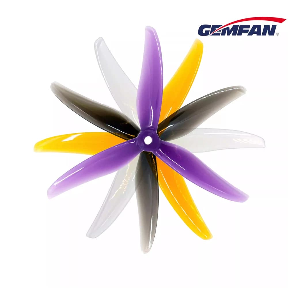 4 Pezzi/2 Coppie di Eliche Gemfan Hurricane 5236 5.2X3.6X3 a 3 Pale in PC per Droni RC FPV da 5 Pollici, Più Veloci, Aggressivi e Potenti