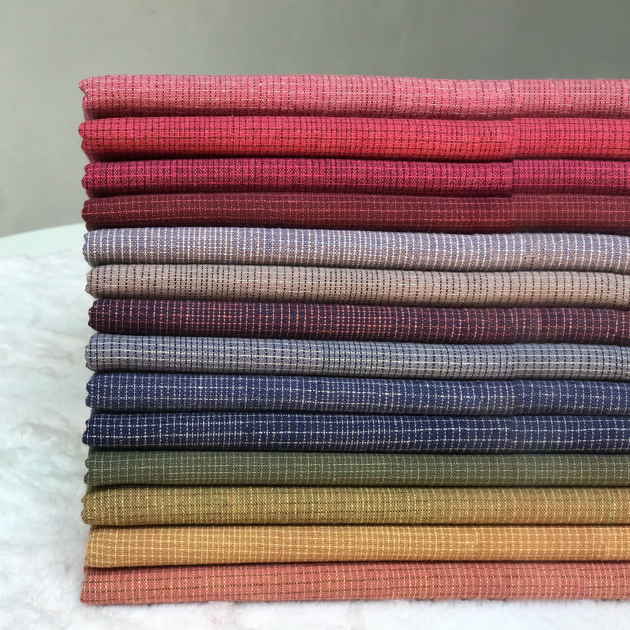 Tessuto da cucito tinto in filo giapponese Patchwork artigianale Materiale per quilting Accessori Applique Panno per bambola da cucito fatto a mano 50 cm * 75 cm
