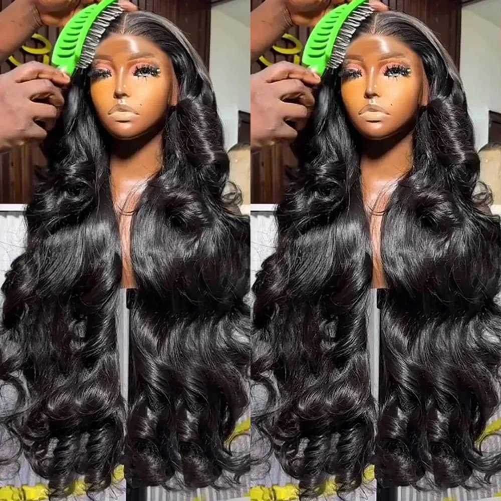 230% Density Body Wave 13x4 Lace Front Wigs Vietnamese 13x6 Water Wave HD Transparent Lace Frontal Human Hair Wig Pre Plucked