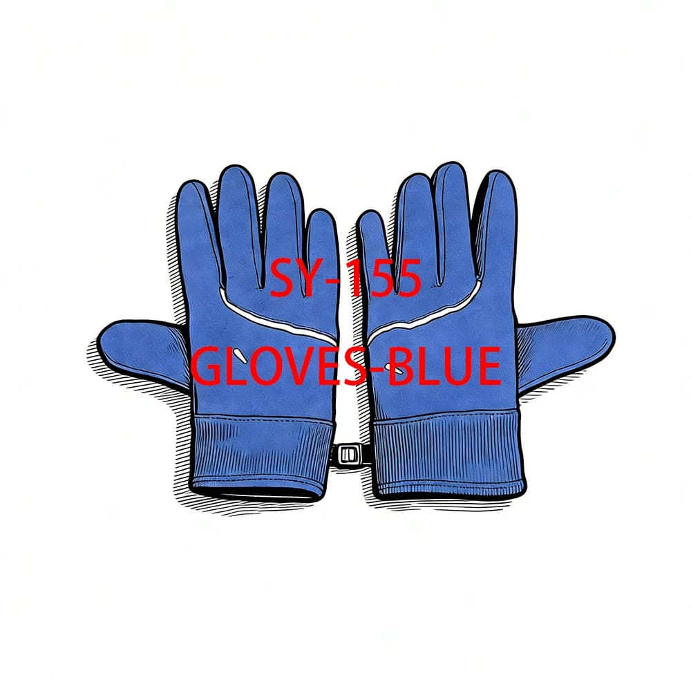 SY-155 Guanti senza traccia Nero Reflexion Street Mitten Sport Unisex Inverno Termico Ciclismo Ciclismo Touchscreen Compatibile