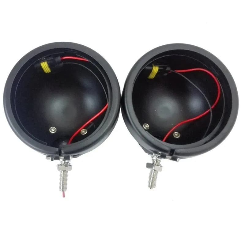 2pcs4.5 Pollici Moto Luce di Passaggio Alloggiamento Secchio Trim Anello Staffa di Montaggio Per 4 1/2 Ausiliario LED Fendinebbia Per Harley Touring