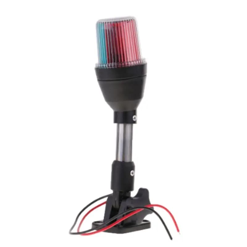 Luce di Ancoraggio a LED Affidabile per Barche, Luce di Navigazione a Tre Colori per Yacht, Illuminazione Tricolore Rosso Verde Bianco 12V