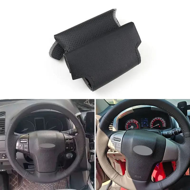 Hand-woven microfibre leather car steering wheel for Isuzu D-Max MU-X 2013-2020 Holden Colorado AU 2012- 2019