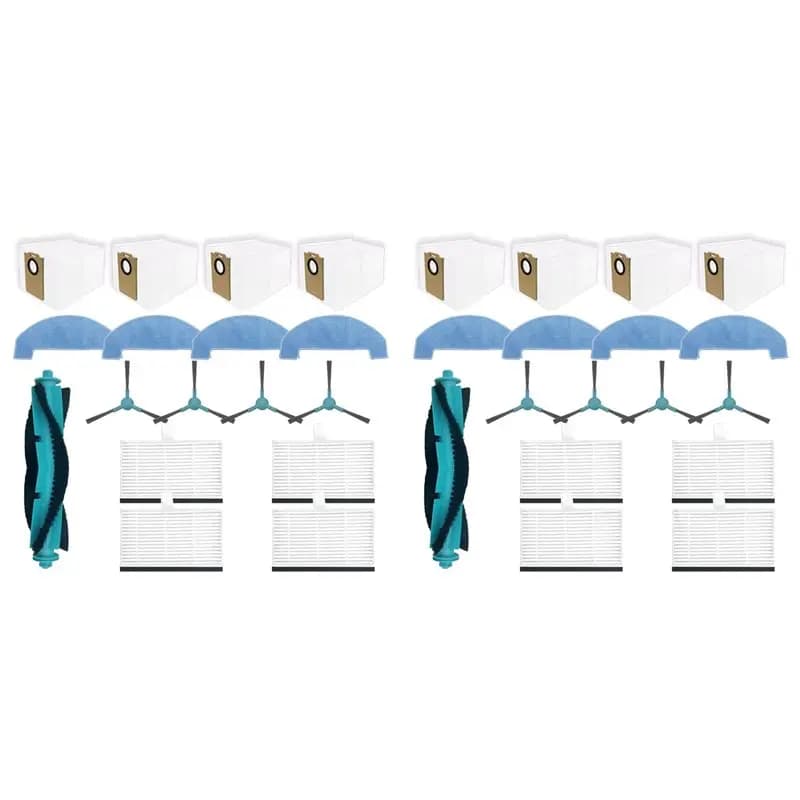 【NUOVISSIMO】2 set di parti di ricambio per aspirapolvere Cecotec Conga 7690 Immortal Max, spazzola laterale principale, filtro HEPA, panno per la pulizia