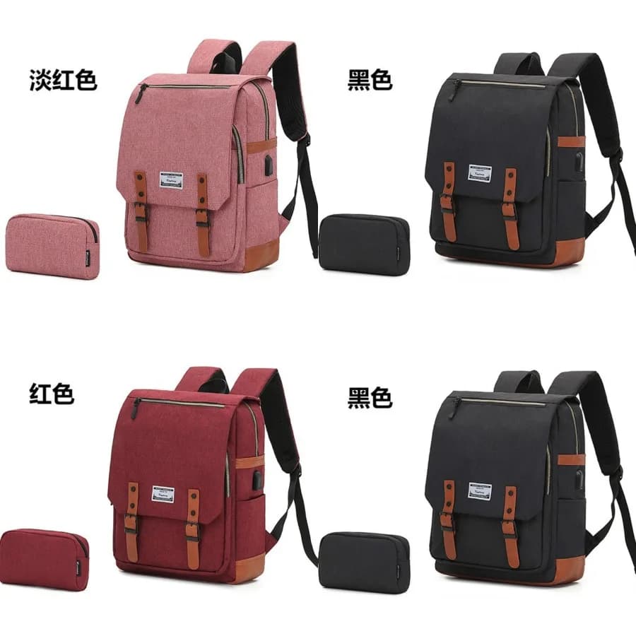 【Nuovo stile】Nuovo stile primaverile in stile britannico per studenti, uomini e donne, borsa per computer, zaino casual, leggero