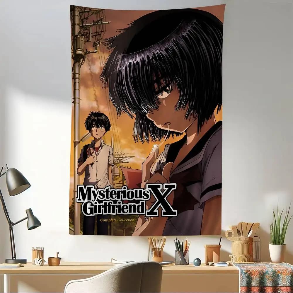 Mysterious Girlfriend X Urabe Mikoto Anime Tapestry Indian Buddha Wall Decoration Witchcraft Bohemian Hippie Wall Hanging Sheets