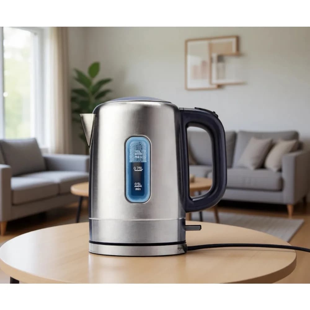 Electric Stainless Steel Kettle 1L Fast Boil Auto Shut Off Tea Coffee BPA Free