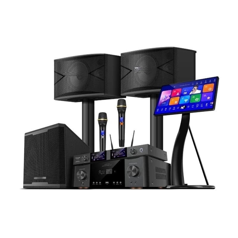 Set audio Home KTV, set completo di macchine per canto karaoke domestiche, altoparlanti combinati, ordinazione di canzoni integrata