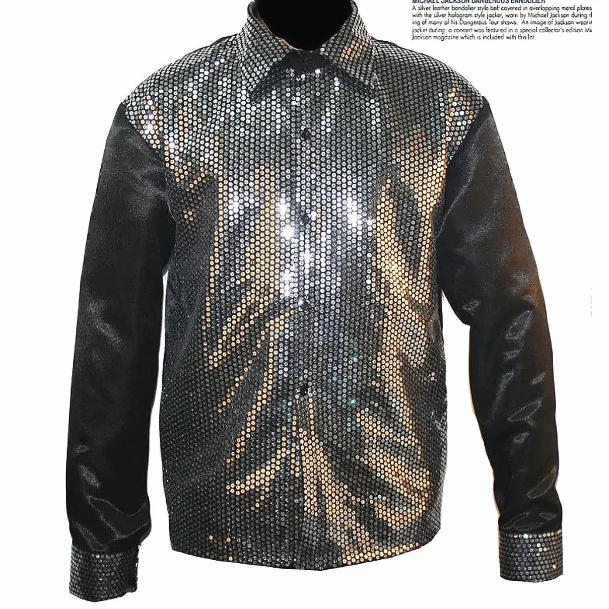 Classic shirt with sequins Dance King of Michael Jackson Motown Billie Jean from the '80s for imitators