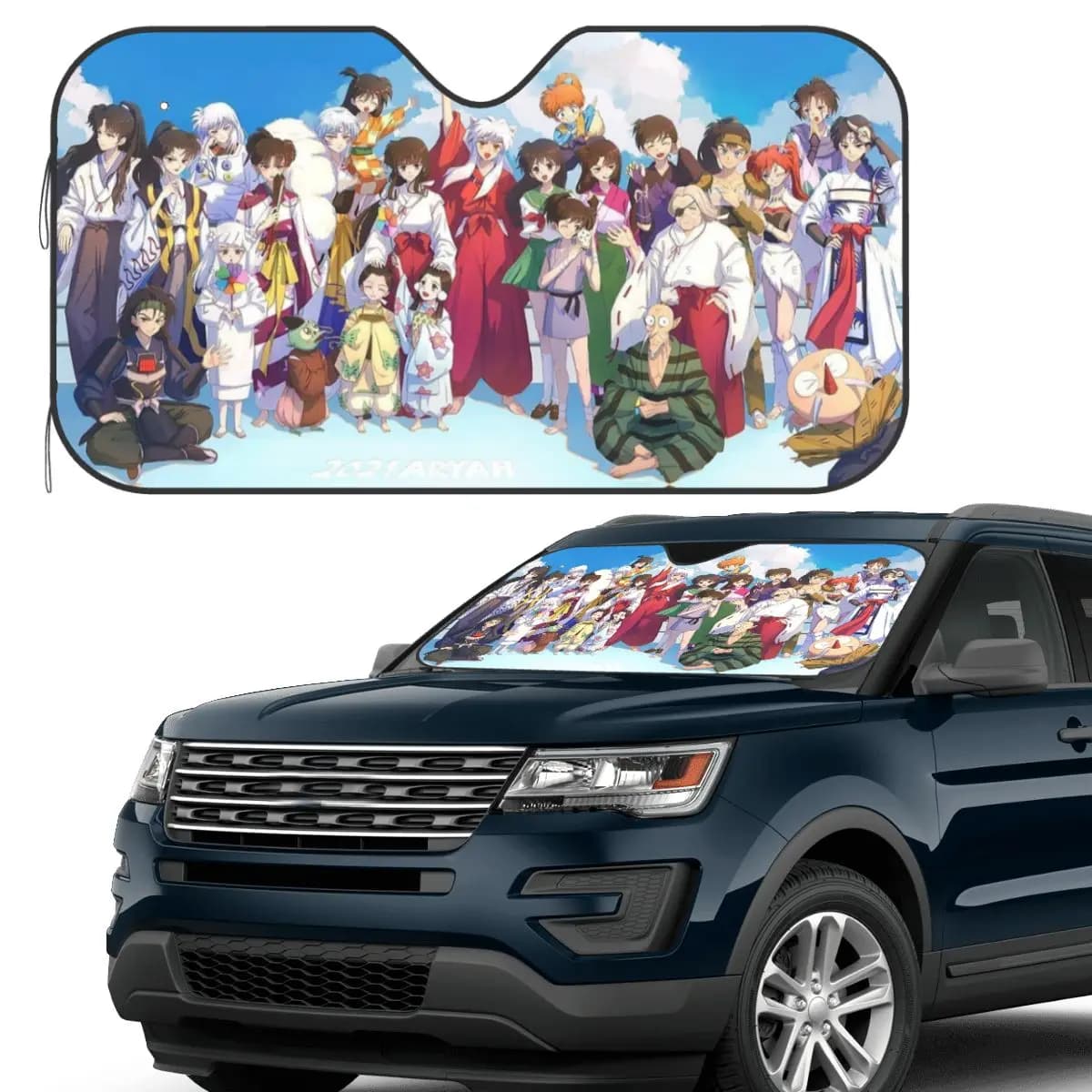 Inuyasha Anime Parasole Parabrezza Auto Parabrezza Anteriore Finestra Parasole Accessori Coperture