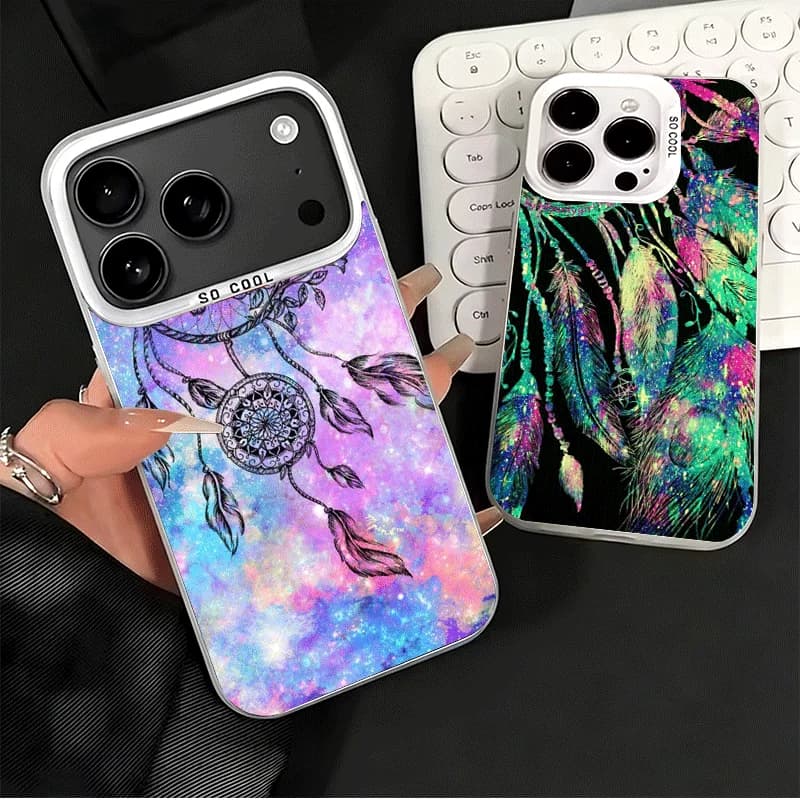 Mandala Dreamcatcher Soft Phone Case for iPhone 15 16 17 Pro Max 17Air 16E 14 Plus 13 12 Mini Shockproof Cover Back Shell