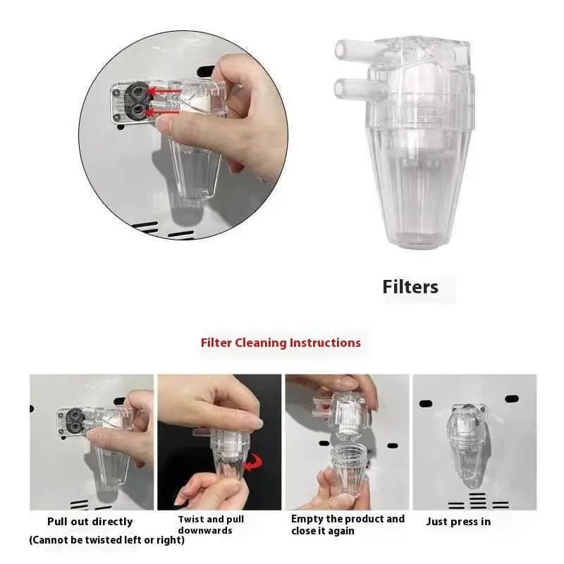 Accessori per Dispositivi di Filtraggio Olio Essenziale per Attrezzature Estetiche: Bottiglia con Filtro, Dispositivo di Aspirazione, Ugello, Strumento Consumabile