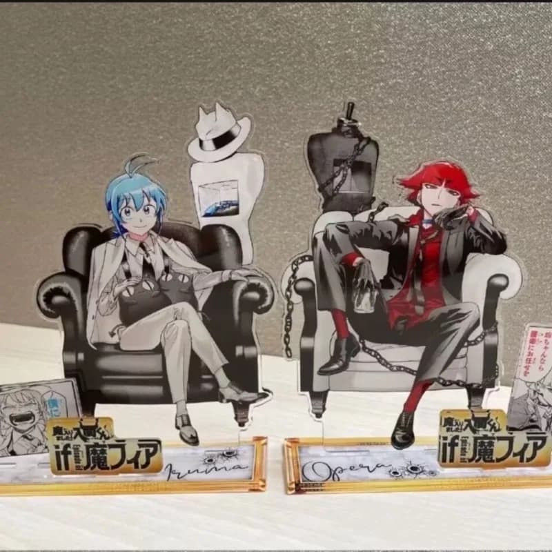 Mairimashita! Iruma-kun If Episode of Mafia Acrylic Stand Figure ‌Baram Shichirō Suzuki Iruma Anime Peripheral Desktop Ornament