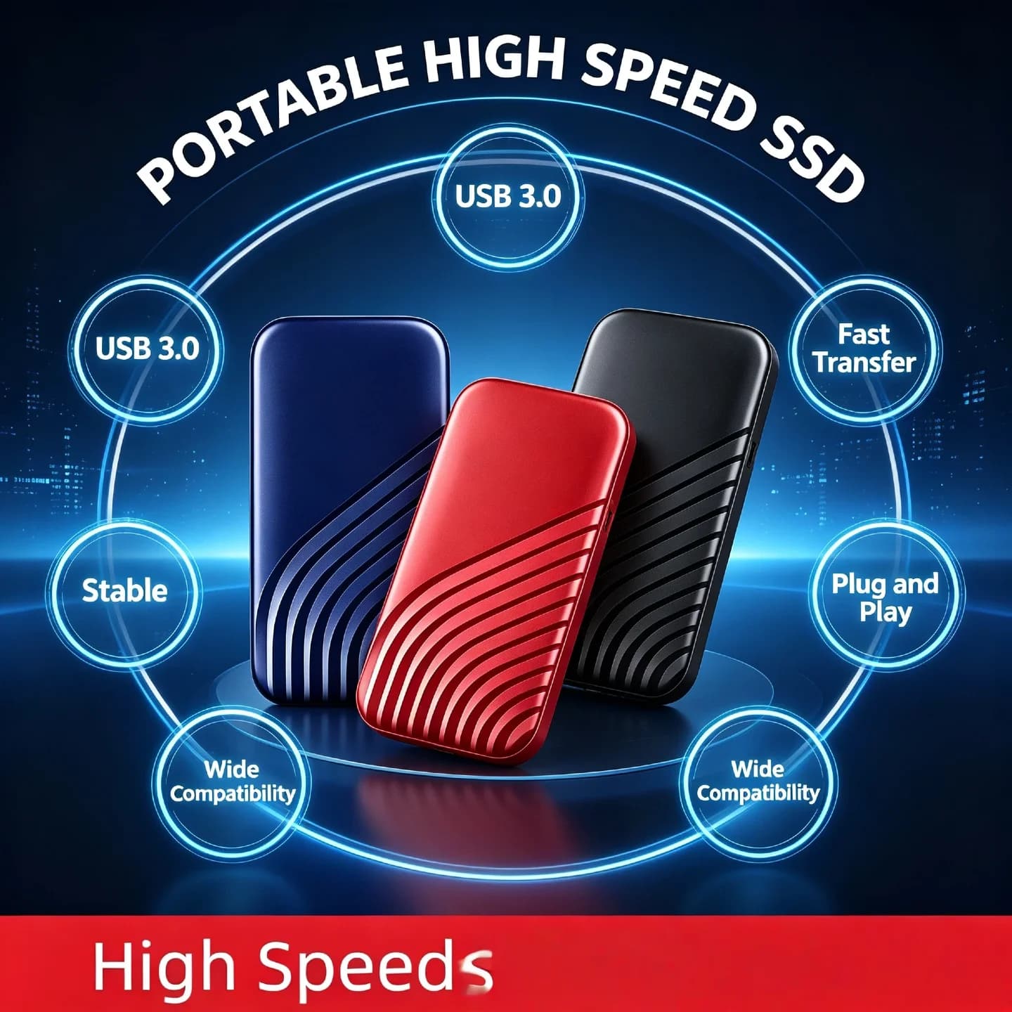 4TB 2TB 1TB Portable External Hard Drive USB3.0 2.5 Inch Hard Disk for Laptop Mac Android Pro Max