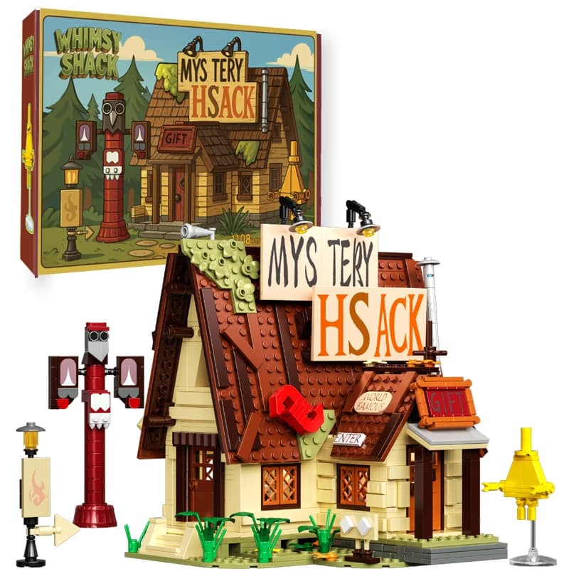 1108PCS Mistero Casa Building Blocks Classico Cartone Animato Foresta Cabina Modello Desktop Ornamento Per Bambini Educativi Giocattolo FAI DA TE Regali di Festa