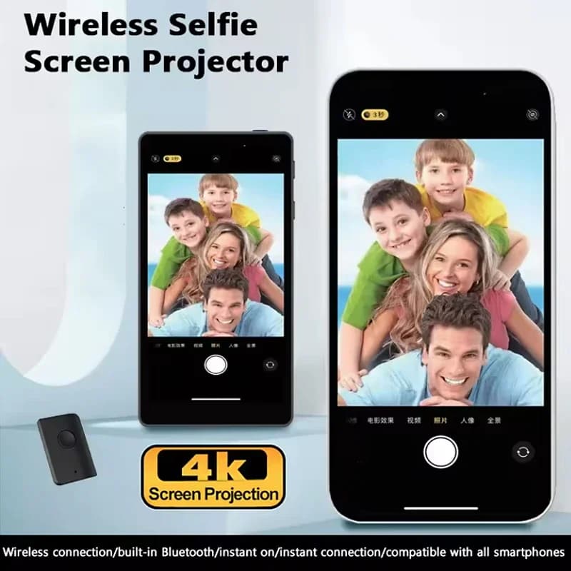 Smartphone Vlog Schermo selfie Telecamera posteriore magnetica per telefono per selfie Vlog Adattamento in tempo reale Android Iphone