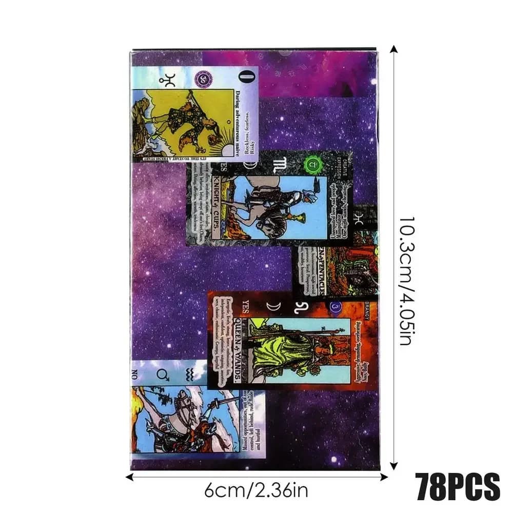 78 pz Apprendimento Tarocchi Carta Festa A Casa Gioco Da Tavolo Oracle Card Gioco Da Tavolo Strumenti di Divinazione Oracle Card Amico di Famiglia Gioco Da Tavolo