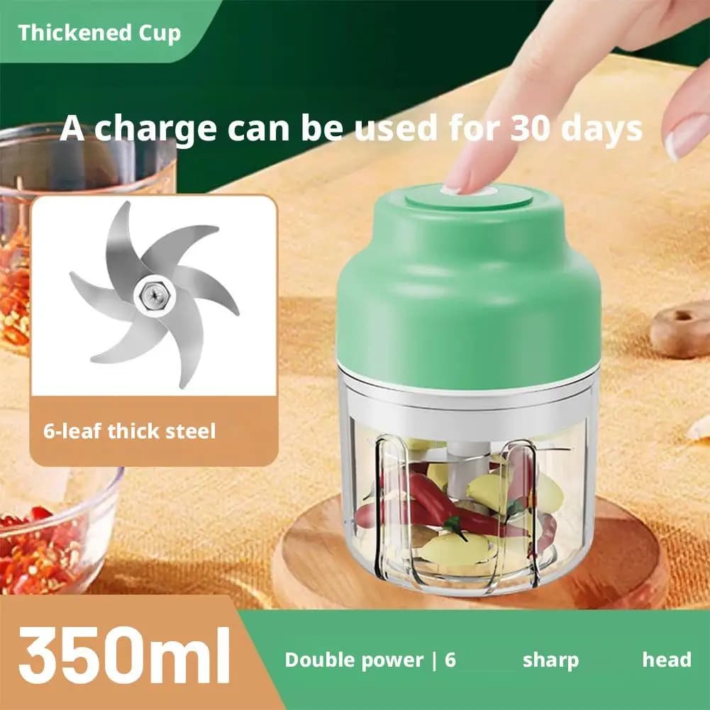 250/350ML Elettrico Aglio Chopper Verdure Chopper Aiuto Miscelatore di Carne Tritacarne Robot Da Cucina Per Bambini Utensili Da Cucina V5V8