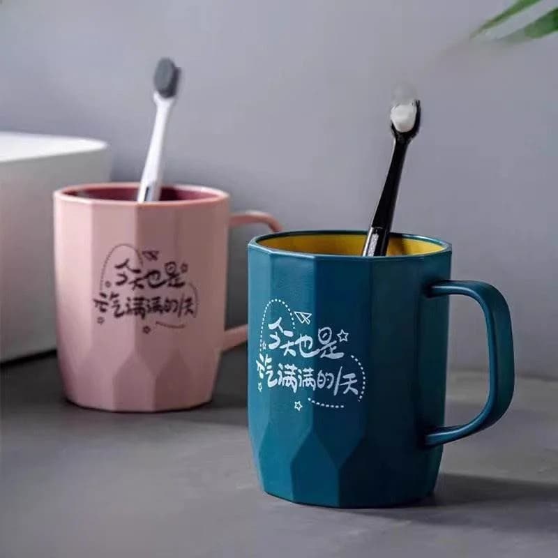 Set di 2 Portaspazzolini Creativi per Nuovi Utenti, Uso Domestico, Coppie, Dormitori Studenteschi, Organizzatore per Cura Dentale in Plastica con Ventosa